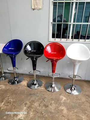 Adjustable Plastic Bar Stool - Brand New