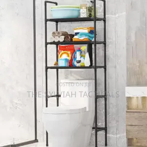 New WSB3005 Black Detachable 3-Layer Toilet Rack