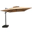 Mwavuli wa Cantilever wa Roman 3m x 3m wenye Msingi wa 100L - 3