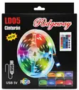 RGB LED Strip Mood Lights USB 5V 5M Remote Control - 1