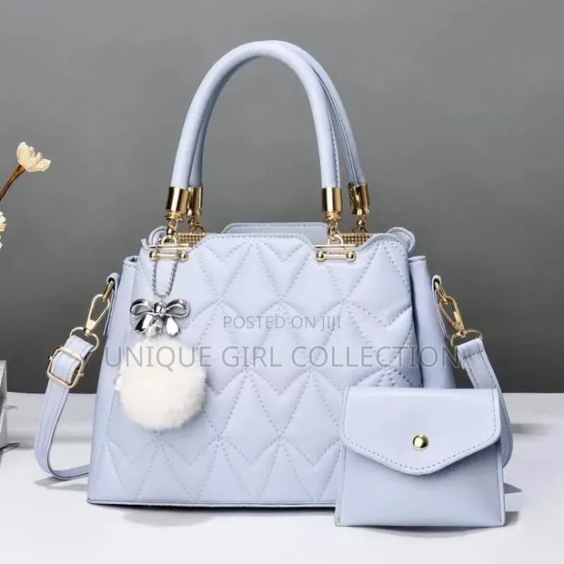 Luxury Quilted 2-in-1 Women's Handbag Set - 1