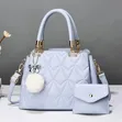 Luxury Quilted 2-in-1 Women's Handbag Set - 1
