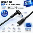 100W USB-C to HP Blue Pin Charging Cable - 2