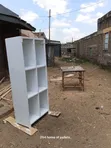6 White Clothes Shelves (2 Half by 5) - 1