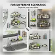 Space-Saving 5-Tier Bathroom Corner Rack - 1