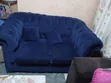 2-Seater Sofa Set, Navy Blue - 2
