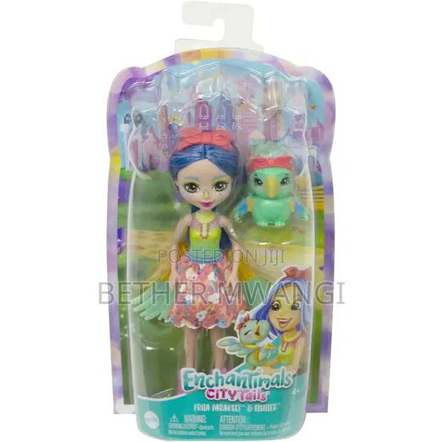 Enchantimals City Tails Prita Parakeet Doll with Flutter - 1