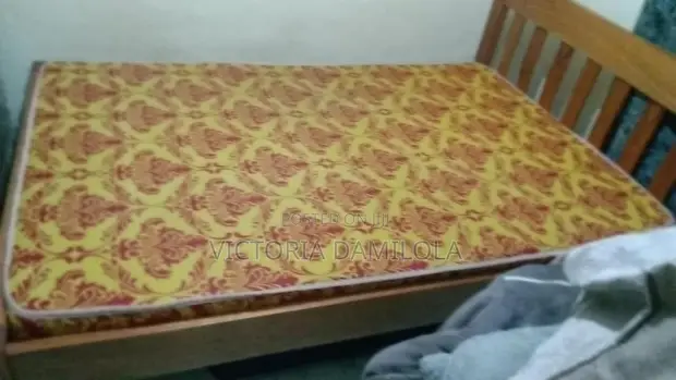 4x6 Bed Frame and Mattress - 1