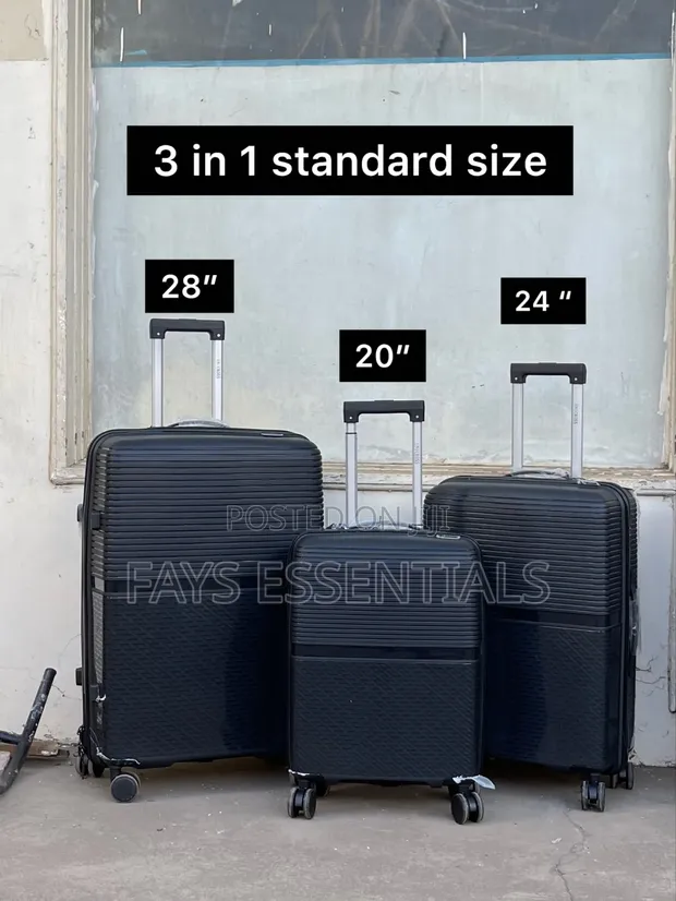 Set ya Mizigo 3-in-1 Isiyovunjika ya PP - 1
