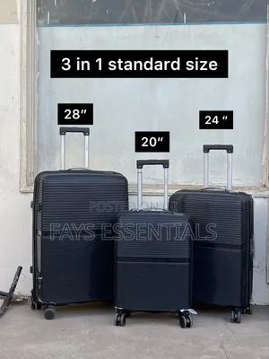 Set ya Mizigo 3-in-1 Isiyovunjika ya PP
