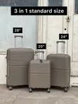 Set ya Mizigo 3-in-1 Isiyovunjika ya PP - 2