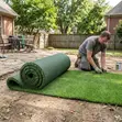 1M x 1M Green Outdoor Grass Carpet - 4