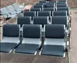 3-Seater Black Waiting Benches - 2