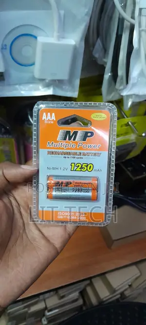 MP Multiple Power AAA Rechargeable Batteries (1.2V, 1250mAh)
