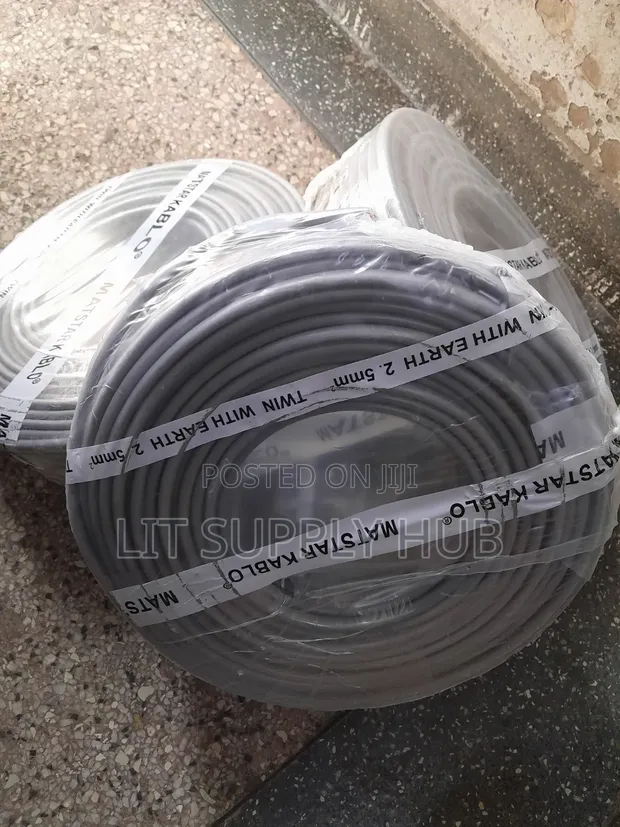 Matstar 2.5mm Twin With Earth Aluminium Cable (90m) - 1