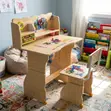 Wooden Kids Study Desk and Chair Set - 5