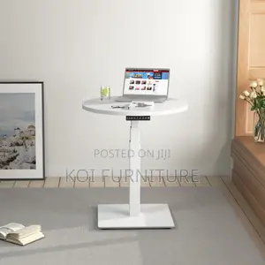 Adjustable Round Coffee Table | Modern Home Office