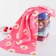 5pc Coral Fleece Square Soft Absorbent Hand Towels - 3