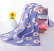 5pc Coral Fleece Square Soft Absorbent Hand Towels - 4