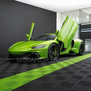 Garage Floor Tiles - Black, Grey, Yellow, Red
