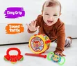 Baby Rattle & Musical Drum Toy Set - 1