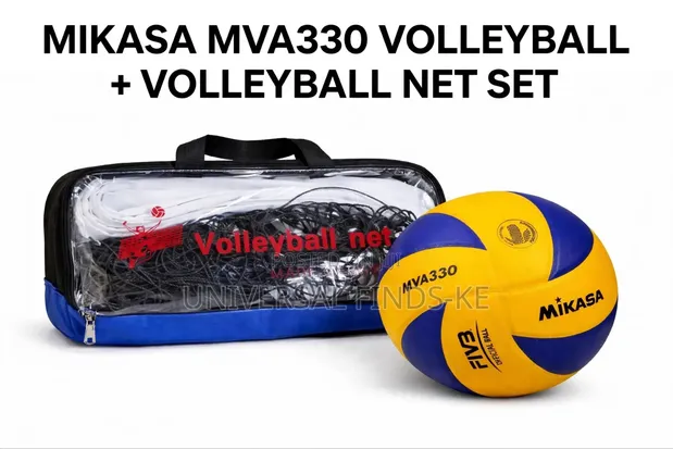 Volleyball Net and Mikasa Ball Set for Sports Training - 1