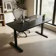 Black Adjustable Sit & Stand Desk - 120cm - 1