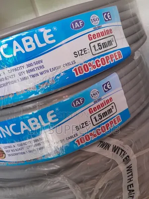 Evincable 1.5mm Twin na Earth Cable ya Umeme, 90m