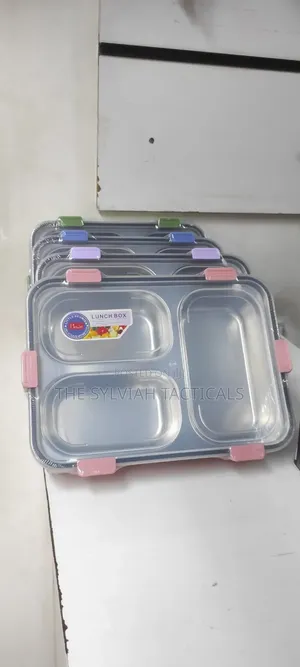 Modern Leak-Proof 3-Grid Stainless Steel Lunch Box