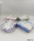 Modern Leak-Proof 3-Grid Stainless Steel Lunch Box - 2