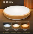 Wooden Ceiling Lamps - LED Tricolor - 1