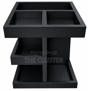 3-Tier Rotating Wooden Makeup Organizer