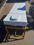 Kitanda cha Foldable Nyeupe na Dhahabu - 2
