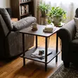 Square Wooden Side Stool - Brand New - 1