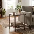Square Wooden Side Stool - Brand New - 3