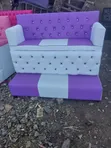 Salon Pedicure 3-Seater Chair with Armrest - 2