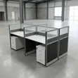 4-Seater Gray Workstation Desk - 2
