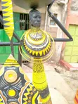 Kinyago cha Kichwa cha Kiafrika cha Kichwa - 3