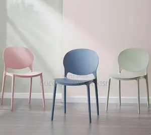 Stackable Patio Ergonomic Low Back Plastic Chair