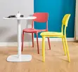 Stackable Patio Ergonomic Low Back Plastic Chair - 2