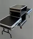 Professional 10U DJ Combo Flight Case Rack with Dual Side Tables - 2