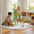 Stackable Plastic Low Back Chair for Kindergarten - Green - 2