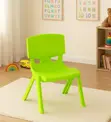 Stackable Plastic Low Back Chair for Kindergarten - Green - 4