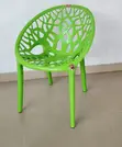 Green Stackable Plastic Cafeteria Chair - 5