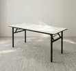 White Multipurpose Foldable 1200mm Custom Table - 3