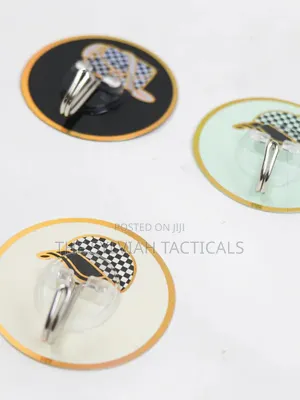 Pack of 3 Cap Strong 10kg Designer Wall Hooks