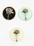 Pack of 3 Cap Strong 10kg Designer Wall Hooks - 3