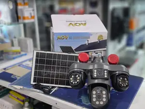 V380 Pro 4G/Wi-Fi Four Lens Solar PTZ Camera