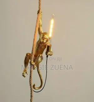 Gold Monkey Pendant Light