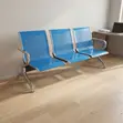 Blue 3-Seater Reception Bench - 4